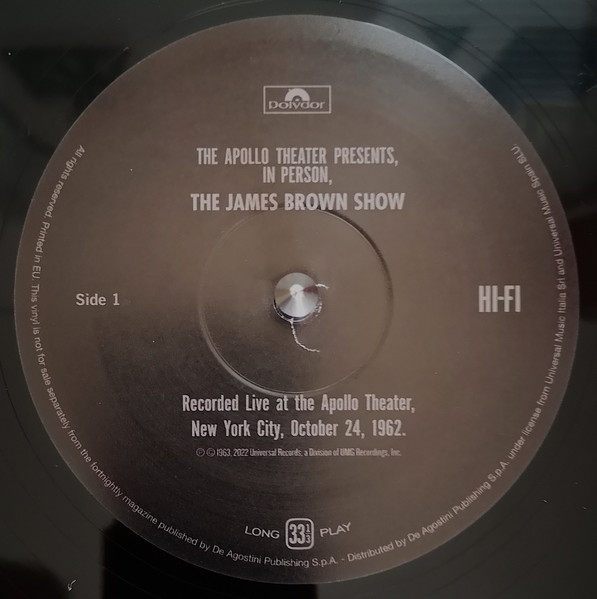 James Brown - Live At The Apollo (LP, Album, RE, 180)