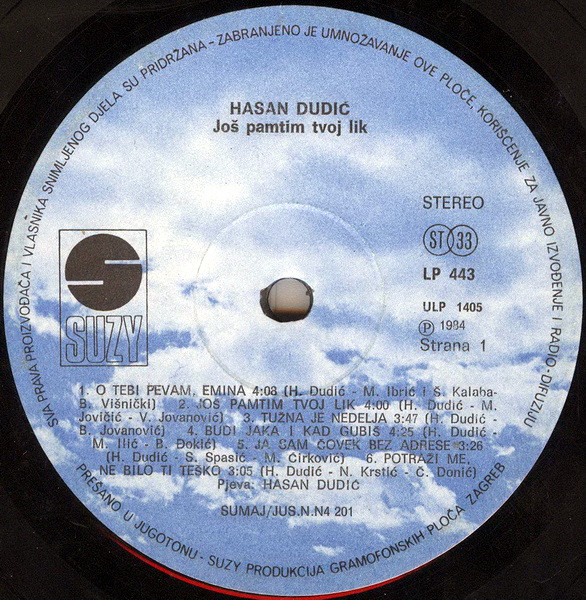 Hasan Dudić - Miki* - Još Pamtim Tvoj Lik I Ostali Hitovi (LP, Comp)