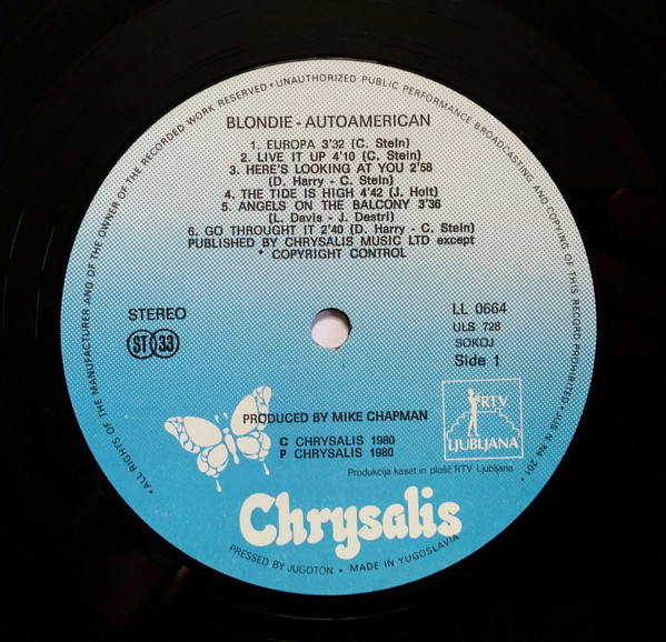 Blondie - Autoamerican (LP, Album)