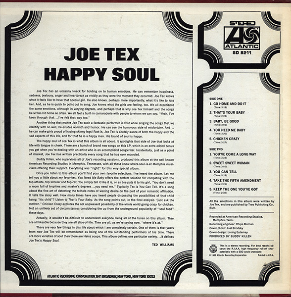 Joe Tex - Happy Soul (LP, Album, MO )