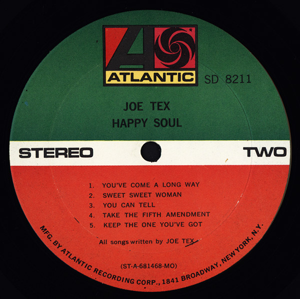 Joe Tex - Happy Soul (LP, Album, MO )