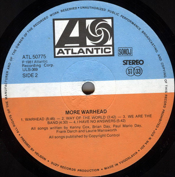 More (4) - Warhead (LP, Album)