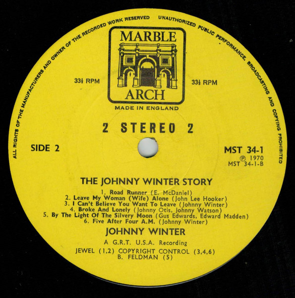 Johnny Winter - The Johnny Winter Story (2xLP, Album, Comp)