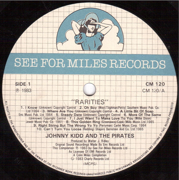 Johnny Kidd & The Pirates - Rarities (LP, Comp, Mono)