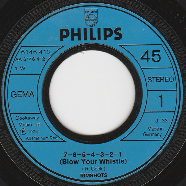 Rimshots* - 7-6-5-4-3-2-1 (Blow Your Whistle) / Harvey Wallbanger (7