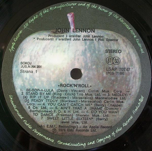 John Lennon - Rock 'N' Roll (LP, Album, RE)