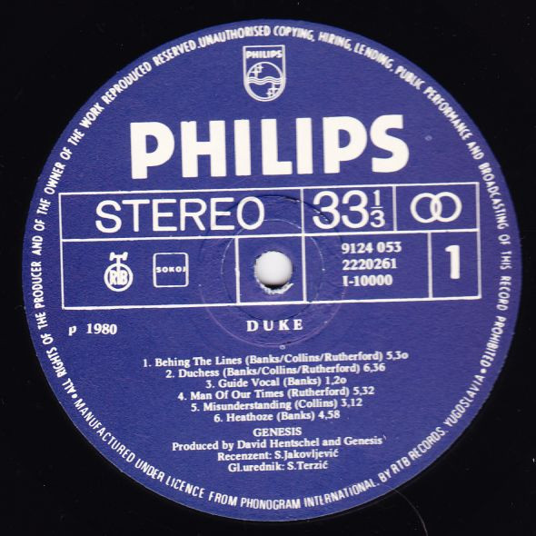 Genesis - Duke (LP, Album)