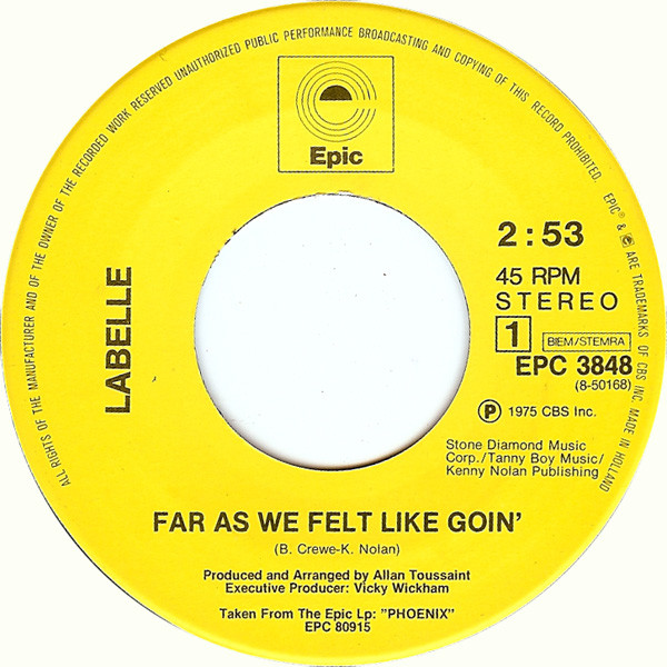 LaBelle - Far As We Felt Like Goin' (7