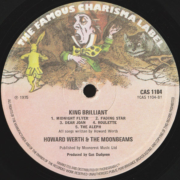 Howard Werth & The Moonbeams - King Brilliant (LP, Album)