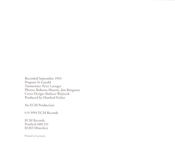Jan Garbarek / The Hilliard Ensemble - Officium (CD, Album, RE, Sli)