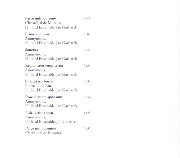 Jan Garbarek / The Hilliard Ensemble - Officium (CD, Album, RE, Sli)