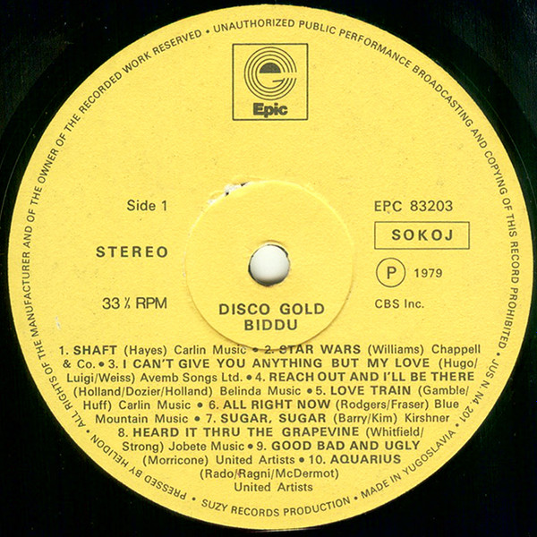The Biddu Orchestra* - Disco Gold (LP, Album)