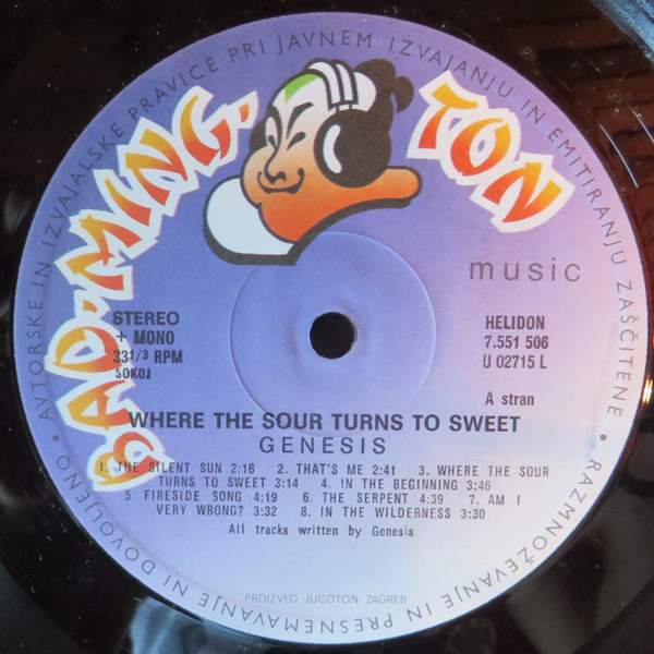 Genesis - Where The Sour Turns To Sweet (LP, Album, Mono, RE)