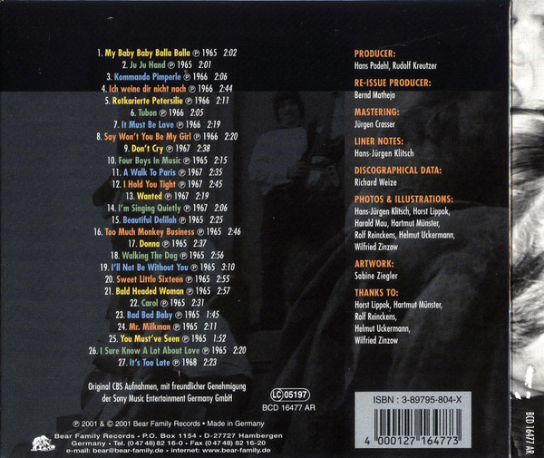 The Rainbows - My Baby Baby Balla Balla (CD, Comp, RE)