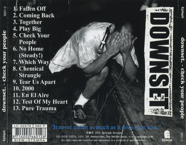 downset. - Check Your People (CD, Album)