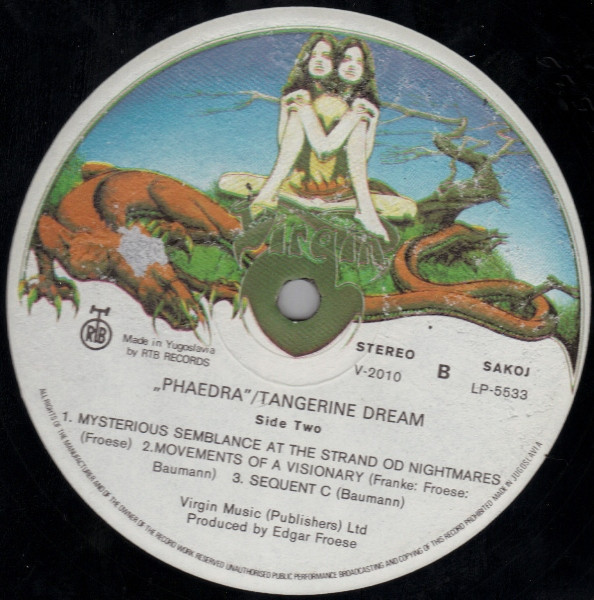 Tangerine Dream - Phaedra (LP, Album, Gat)