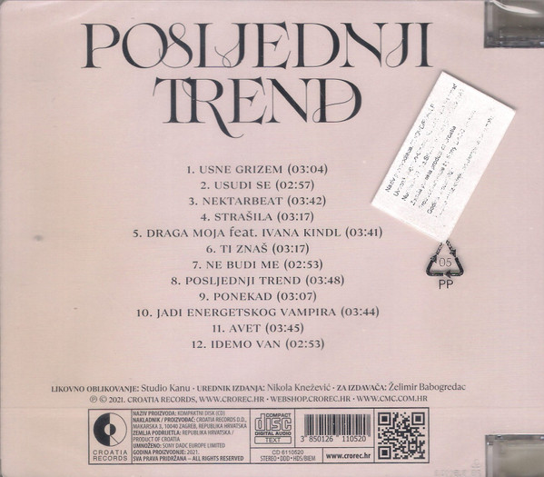 Mirna* - Posljednji Trend (CD, Album)