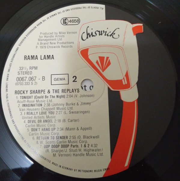 Rocky Sharpe & The Replays - Rama Lama (LP, Album)