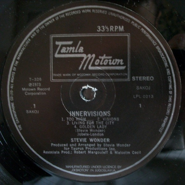 Stevie Wonder - Innervisions (LP, Album, Gat)