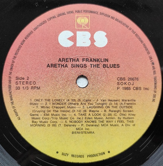 Aretha Franklin - Aretha Sings The Blues (LP, Comp)