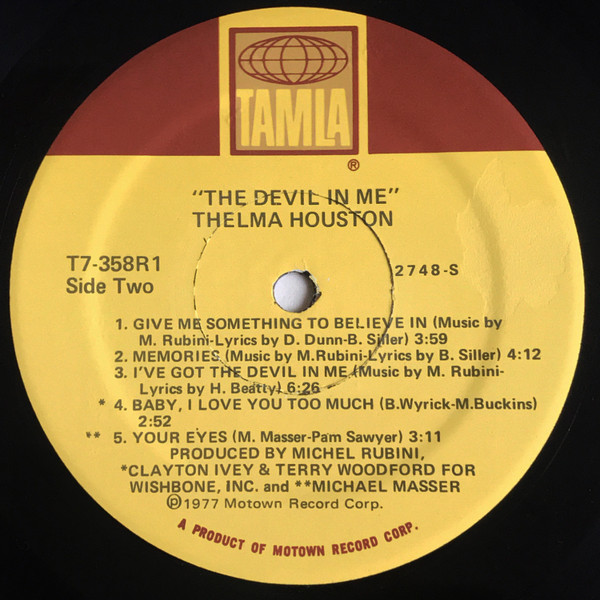 Thelma Houston - The Devil In Me (LP, Album, Sup)