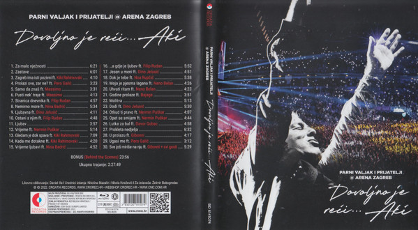 Parni Valjak - Parni Valjak I Prijatelji @ Arena Zagreb - Dovoljno Je ReÄ‡i... Aki (Blu-ray, Album)