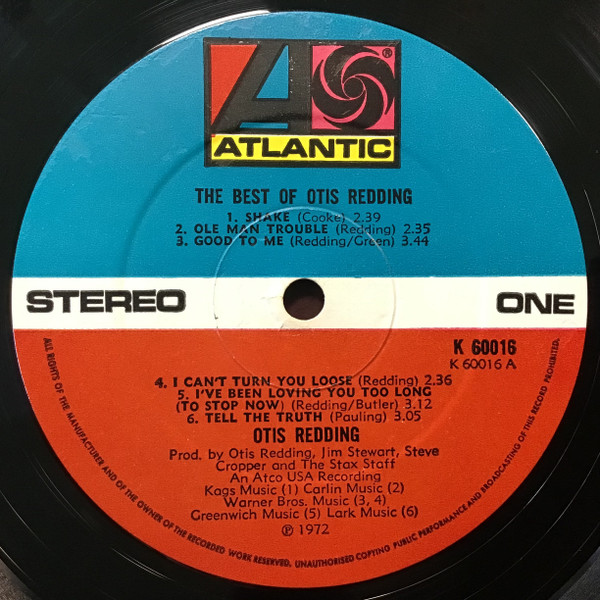 Otis Redding - The Best Of Otis Redding (2xLP, Comp)