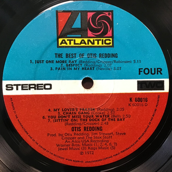 Otis Redding - The Best Of Otis Redding (2xLP, Comp)