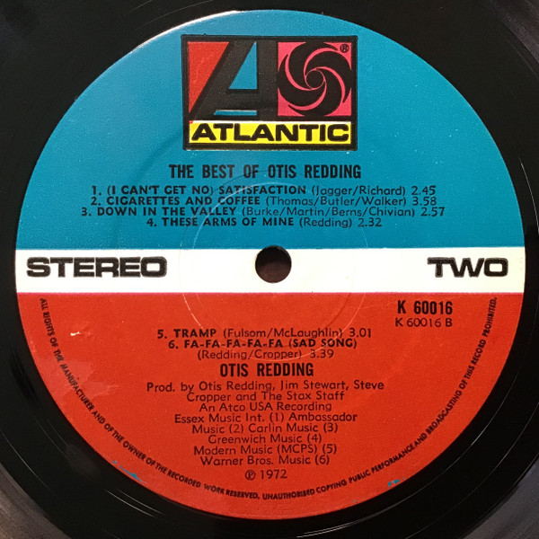 Otis Redding - The Best Of Otis Redding (2xLP, Comp)