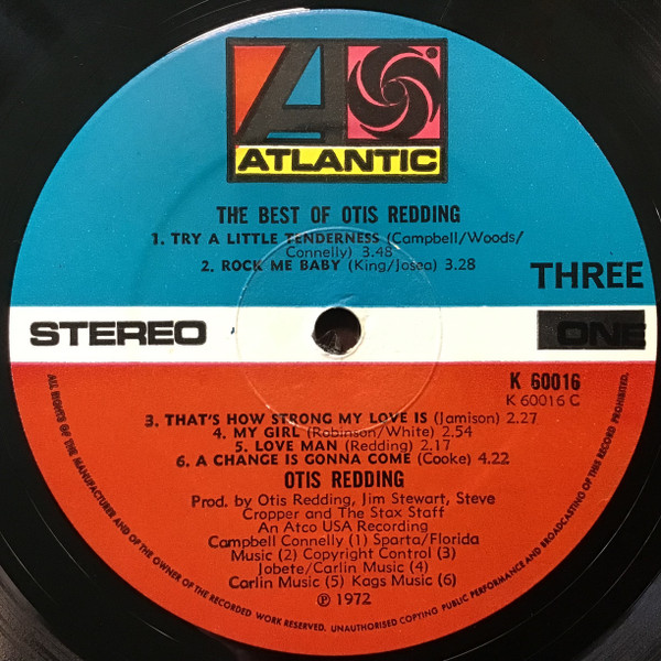 Otis Redding - The Best Of Otis Redding (2xLP, Comp)
