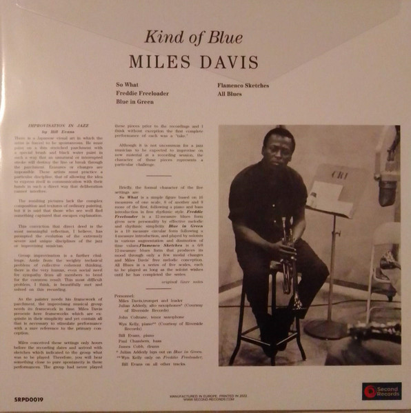 Miles Davis - Kind Of Blue (LP, Album, RE)