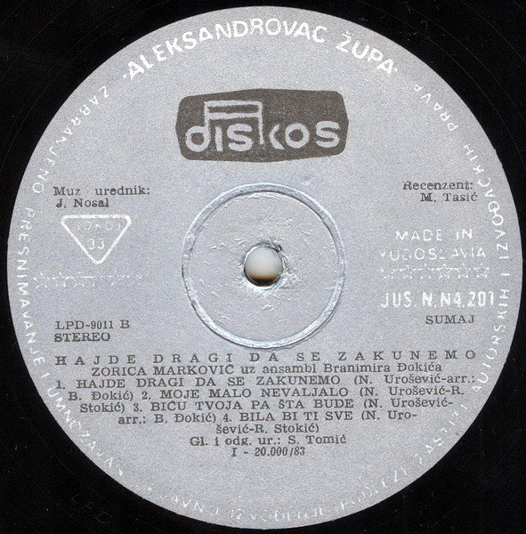 Zorica Marković Uz Ansambl Branimira Đokića - Rođen Da Me Voli (LP, Album)