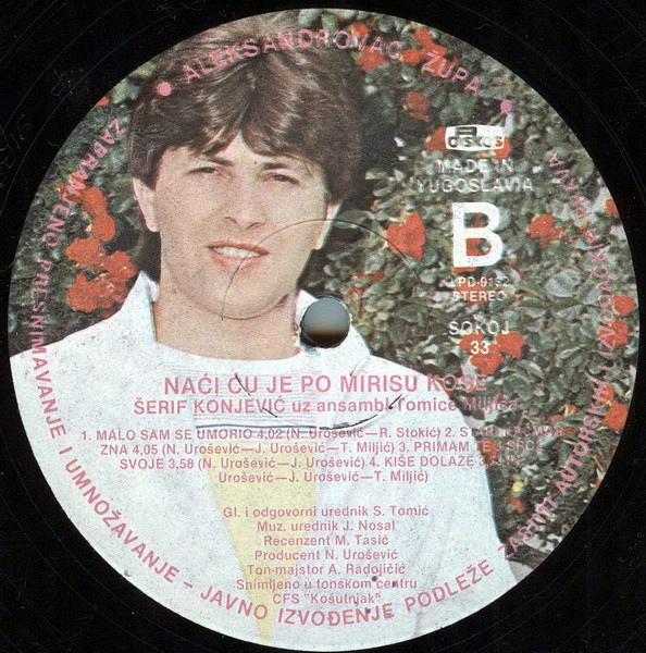 Šerif Konjević Uz Orkestar Tomice Miljića* - Naći Ću Je Po Mirisu Kose (LP, Album)