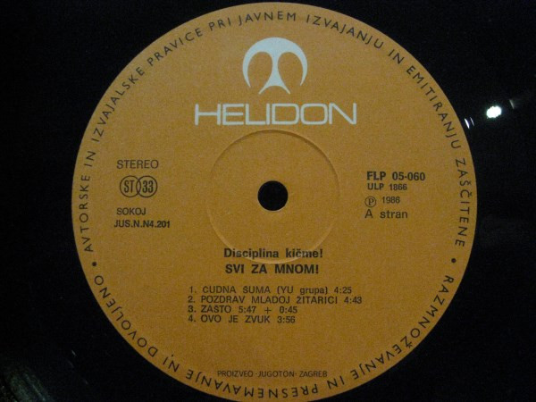 Disciplina KiÄme!* - Svi Za Mnom! (LP, Album)