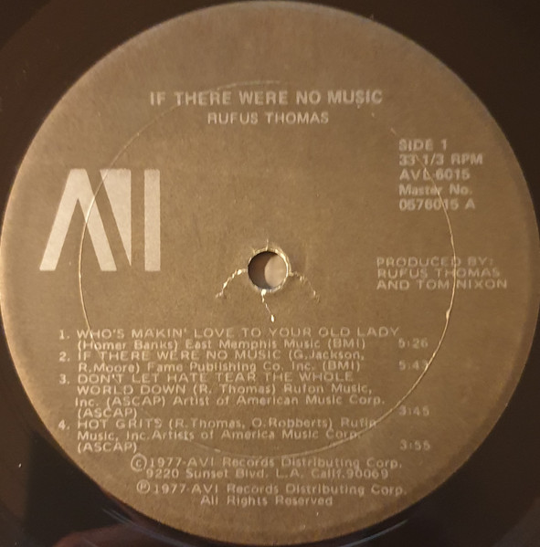 Rufus Thomas - If There Were No Music (LP, Album, Rai)