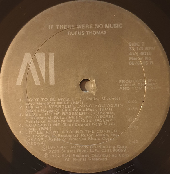 Rufus Thomas - If There Were No Music (LP, Album, Rai)
