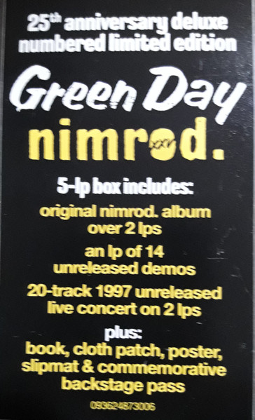 Green Day - Nimrod. XXV (Box, Dlx, Ltd, Num + LP, RE, RP + LP, S/Sided, Etc)