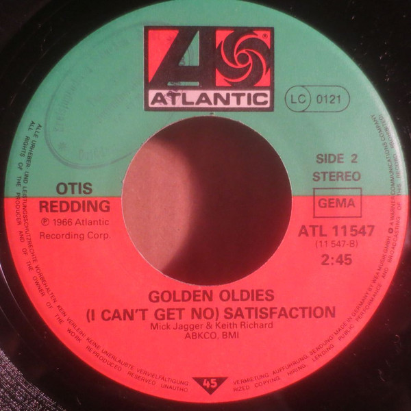 Otis Redding - (Sittin' On) The Dock Of The Bay / (I Can't Get No) Satisfaction (7