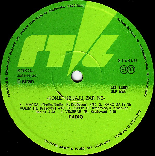Radio (11) - Konje Ubijaju Zar Ne (LP, Album)
