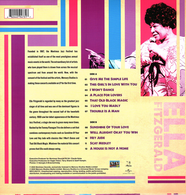 Ella Fitzgerald - Live At Montreux 1969 (LP, Album)