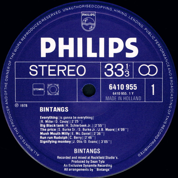 Bintangs - Bintangs (LP, Album)
