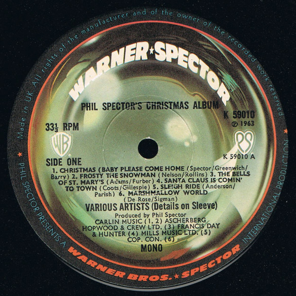 Various - Phil Spector's Christmas Album (LP, Album, Mono, RE)