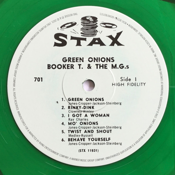 Booker T. & The M.G.s* - Green Onions (LP, Album, Mono, Dlx, RE, RM, Gre)
