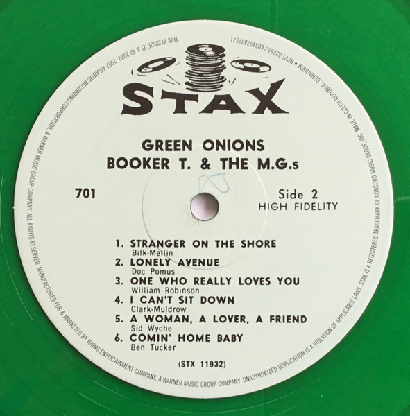 Booker T. & The M.G.s* - Green Onions (LP, Album, Mono, Dlx, RE, RM, Gre)