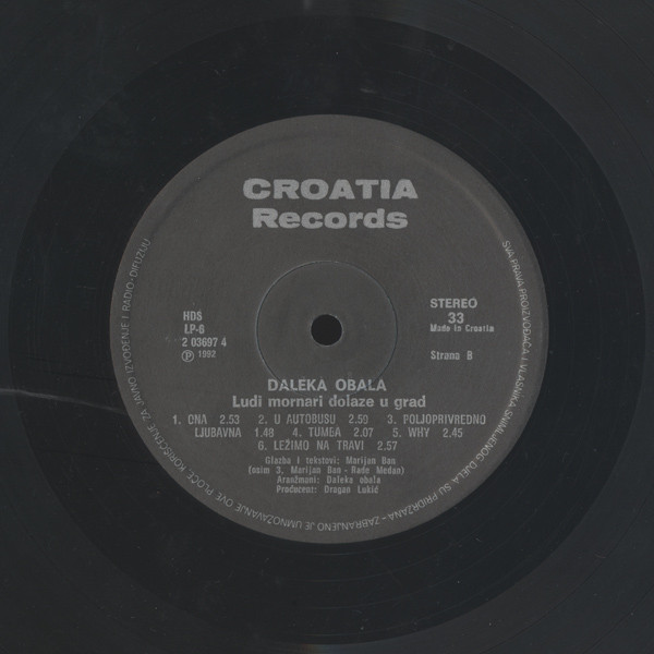 Daleka Obala - Ludi Mornari Dolaze U Grad (LP, Album)