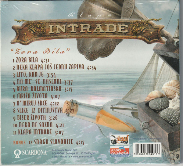 Klapa Intrade - Zora Bila (CD, Album, Dig)