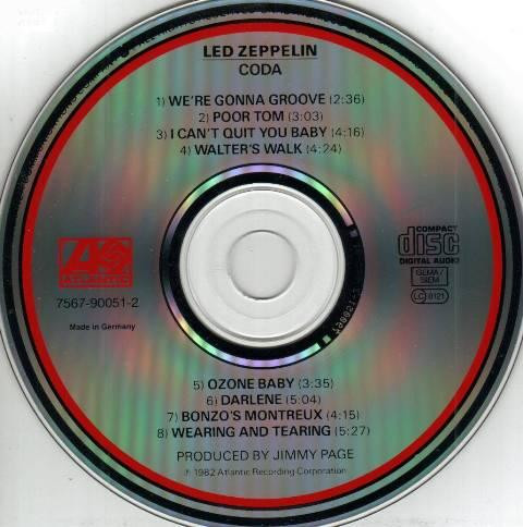 Led Zeppelin - Coda (CD, Album, RE)