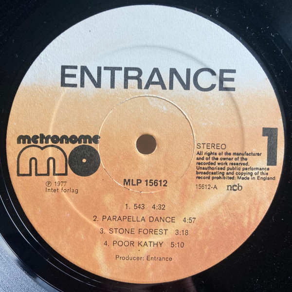 Entrance (2) - Entrance (LP, Album)