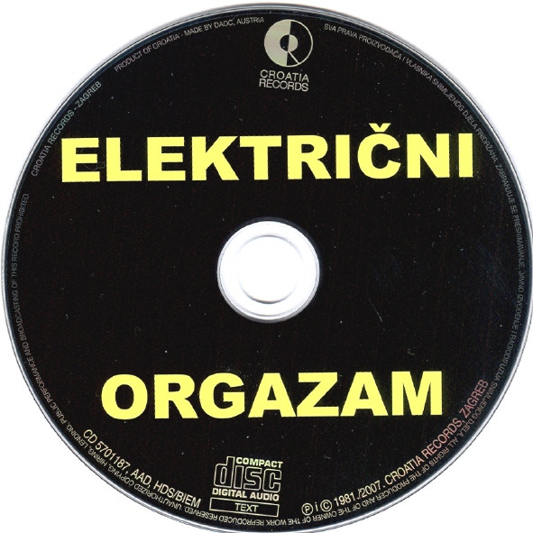 ElektriÄni Orgazam - ElektriÄni Orgazam (CD, Album, RE)