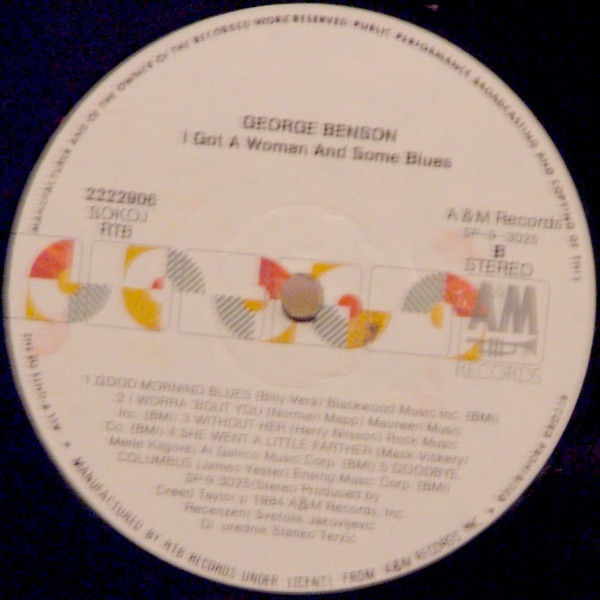 George Benson - I Got A Woman And Some Blues (LP, Album, RE)